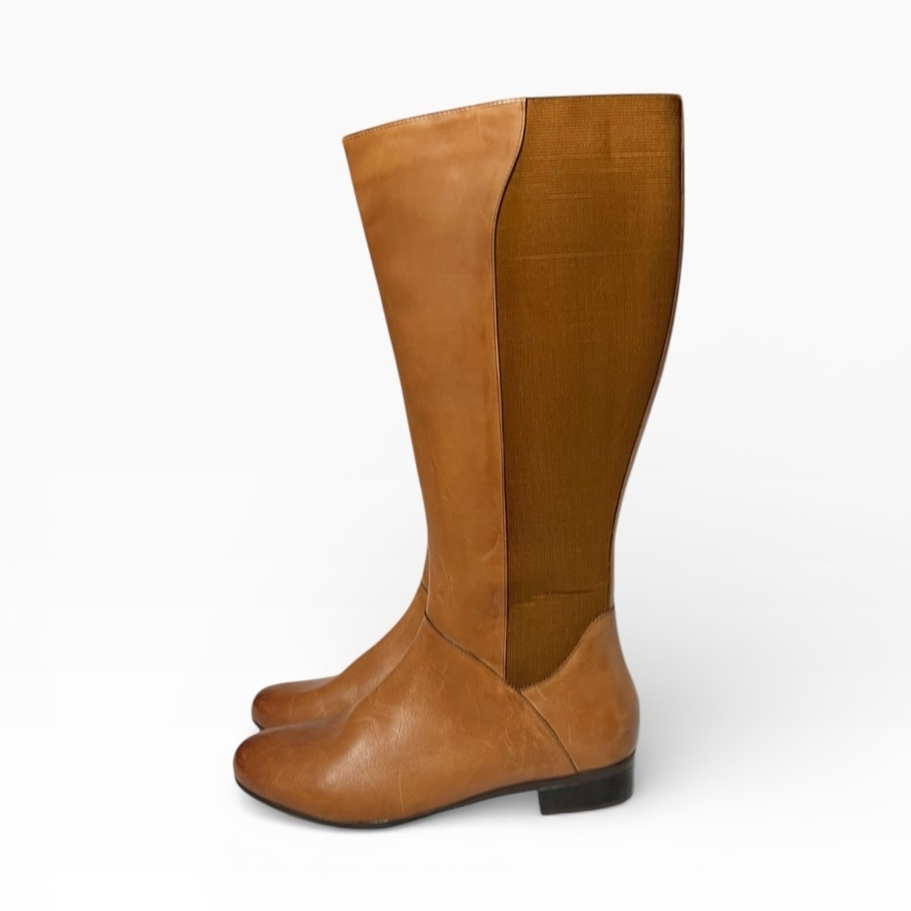 🌻NEW NWOT Trotters Misty Knee Brown Leather High Riding Boots 10.5 $199 Retail